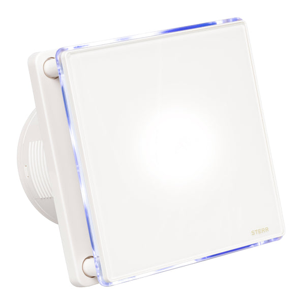 Bathroom Exhaust Fan with LED Backlight and Timer 100mm / 4" - BFS100LT