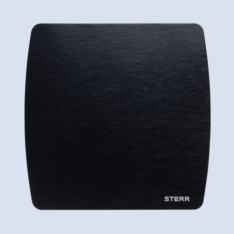 Black silent bathroom fan with humidity sensor 150 mm / 6" - LFS150-QBH