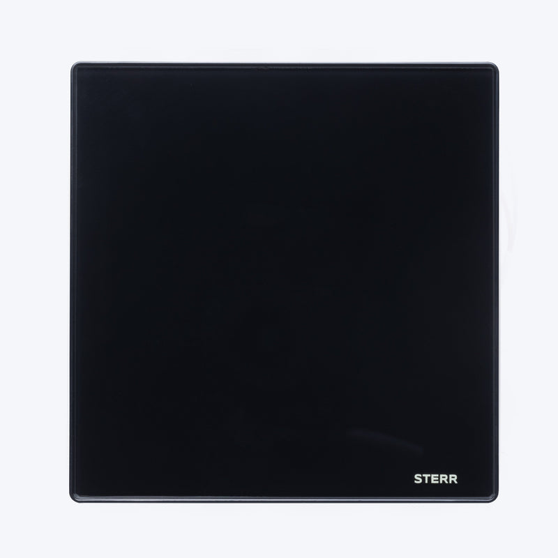 Black Bathroom Exhaust Fan with Glass Front 100mm/4" - BFS100-B