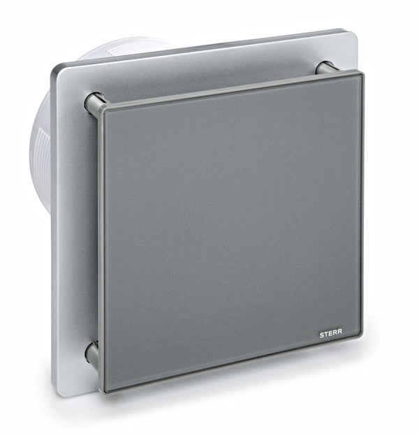 Gray bathroom fan 150 mm - bathroom fan with check valve - quiet operation - BFS150-G - STERR
