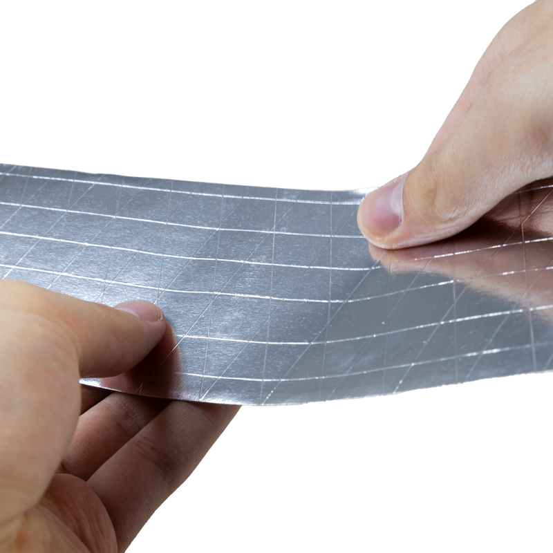 Strong reinforced aluminum tape aluminum foil tape silver 75 mm x 50 m