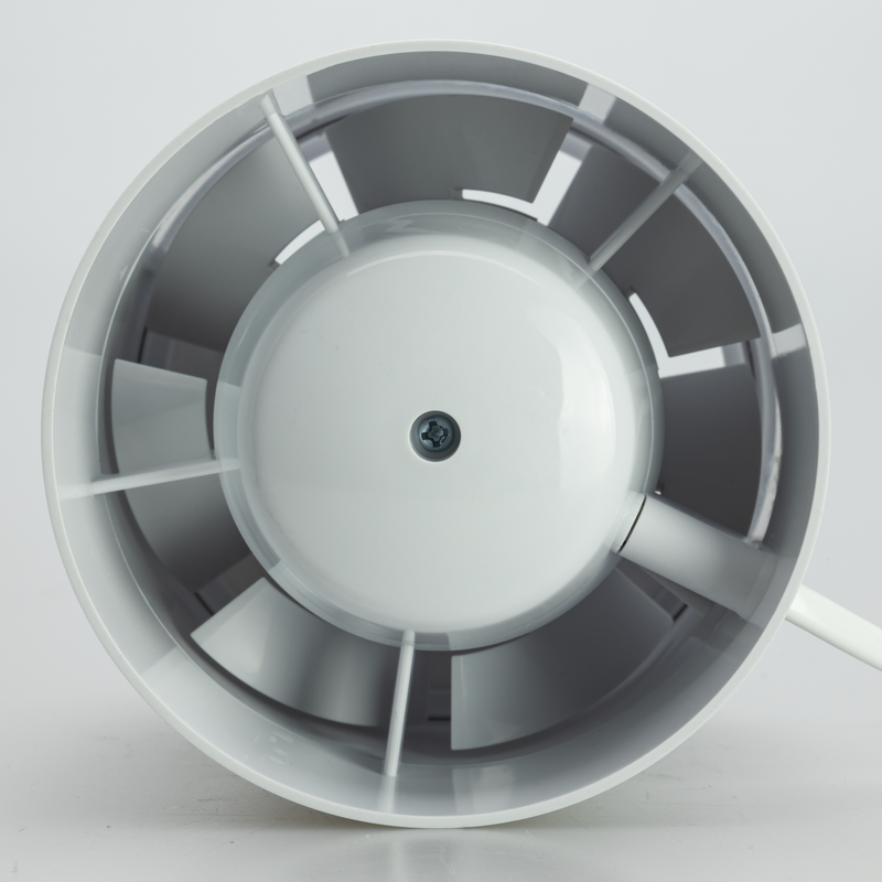 Quiet duct fan inline extraction with non-return flap 100 mm / 4" - IDM100S