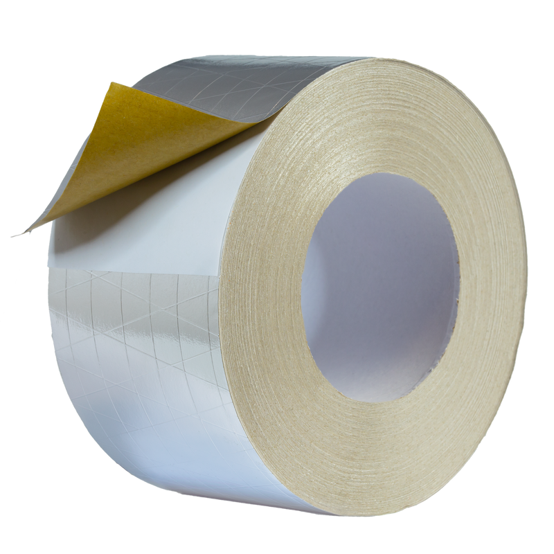 Strong reinforced aluminum tape aluminum foil tape silver 75 mm x 50 m