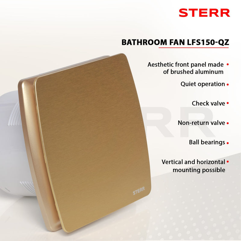 Golden silent bathroom fan - LFS150-QZ