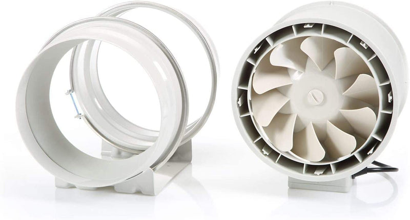 Quiet duct fan inline extraction 200mm / 8'' - DFA200