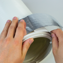 Strong reinforced aluminum tape aluminum foil tape silver 75 mm x 50 m