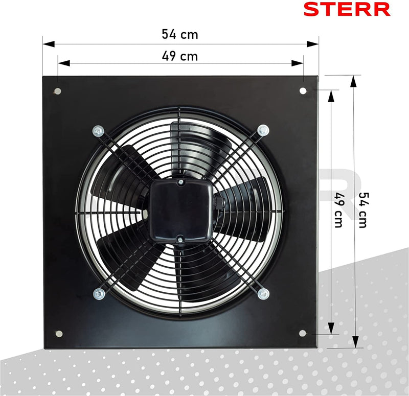 STERR Axial Exhaust Fan 400mm - AXF400B