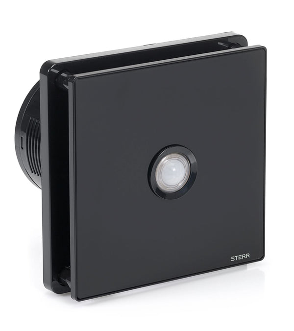 Black Bathroom Exhaust Fan with PIR Sensor 100mm/4" - BFS100P-B