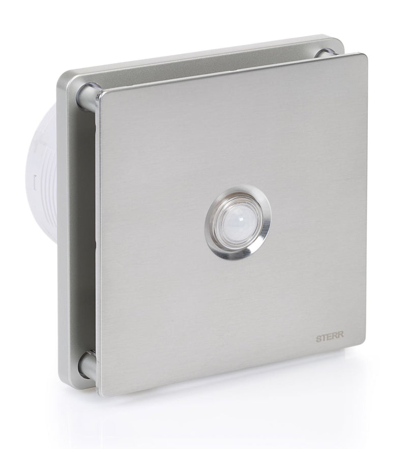 Silver Bathroom Exhaust Fan with PIR Sensor 100mm/4" - BFS100P-S