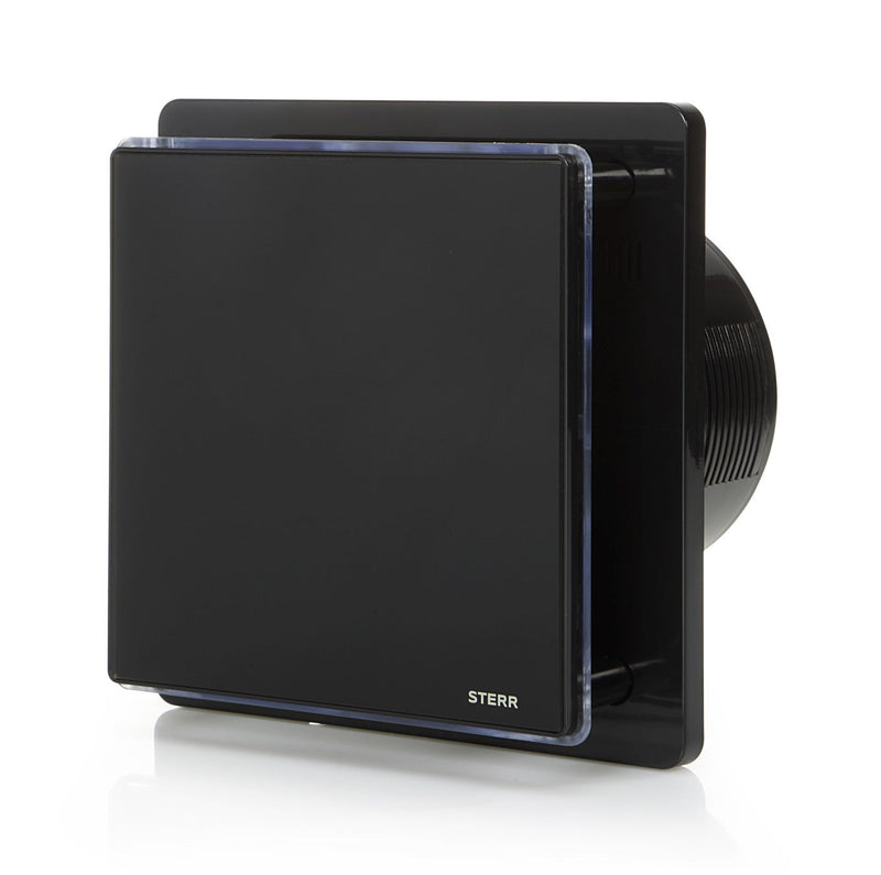 Black LED Backlit Bathroom Exhaust Fan with Timer 125mm/5" - BFS125LT-B