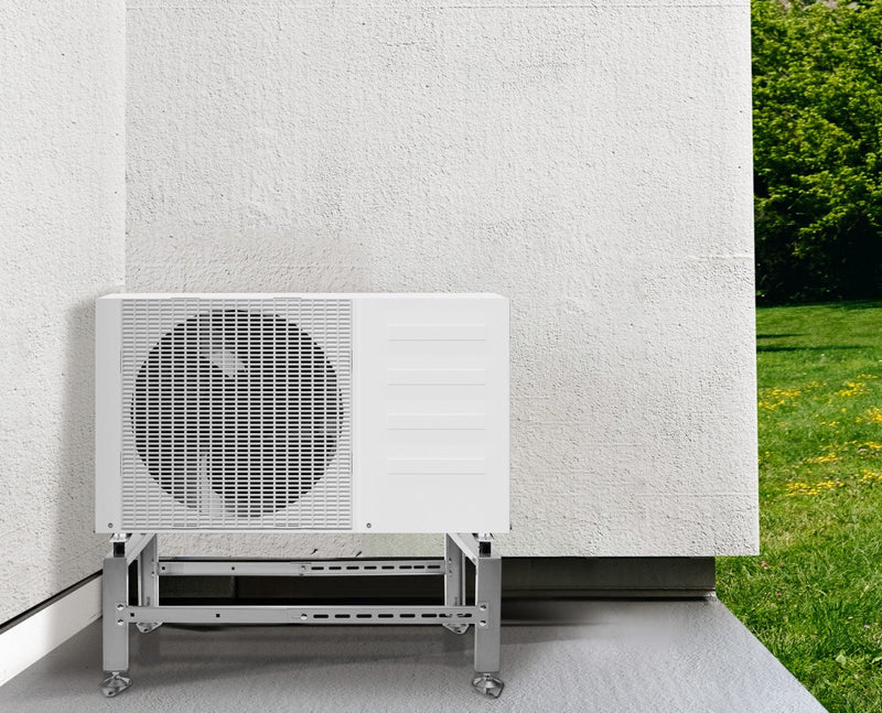 STERR - HSA500 - STERR heat pump floor stand with a load capacity of 500 kg - Air conditioning stand made of stainless steel - Robust air conditioning accessories - Adjustable - Max. 1040x560x300 mm