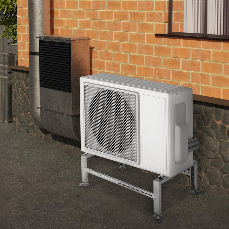 STERR - HSA500 - STERR heat pump floor stand with a load capacity of 500 kg - Air conditioning stand made of stainless steel - Robust air conditioning accessories - Adjustable - Max. 1040x560x300 mm