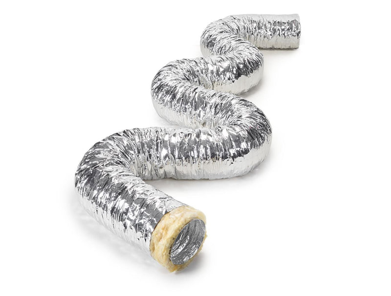 Insulated Aluminum Flex Pipe Hose 5m x 100mm/4" - IAL100_5