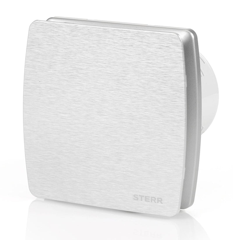 Silver silent bathroom fan with humidity sensor 100 mm / 4" - LFS100-QSH