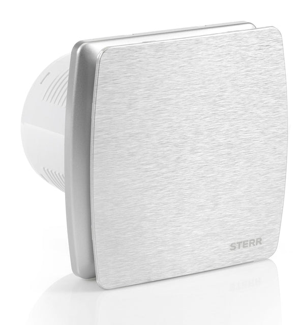 Silver silent bathroom fan with humidity sensor 100 mm / 4" - LFS100-QSH