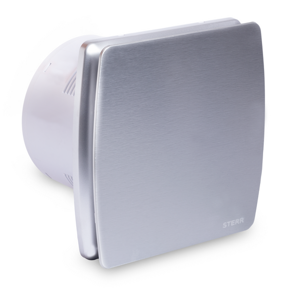 Silver silent bathroom fan with humidity sensor 150 mm / 6" - LFS150-QSH