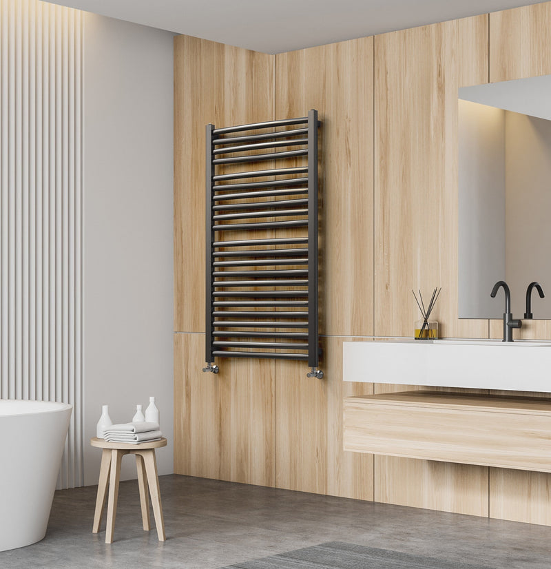 LVR12050B-3D - Black vertical radiator 3D 120/50