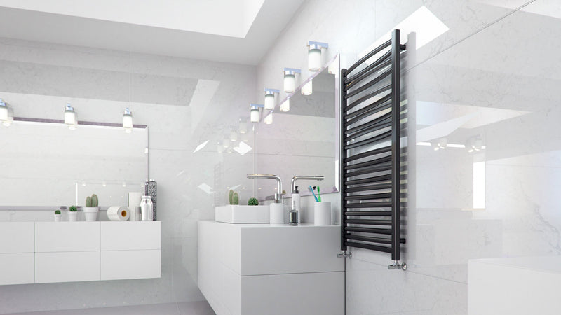 LVR12050B-3D - Black vertical radiator 3D 120/50