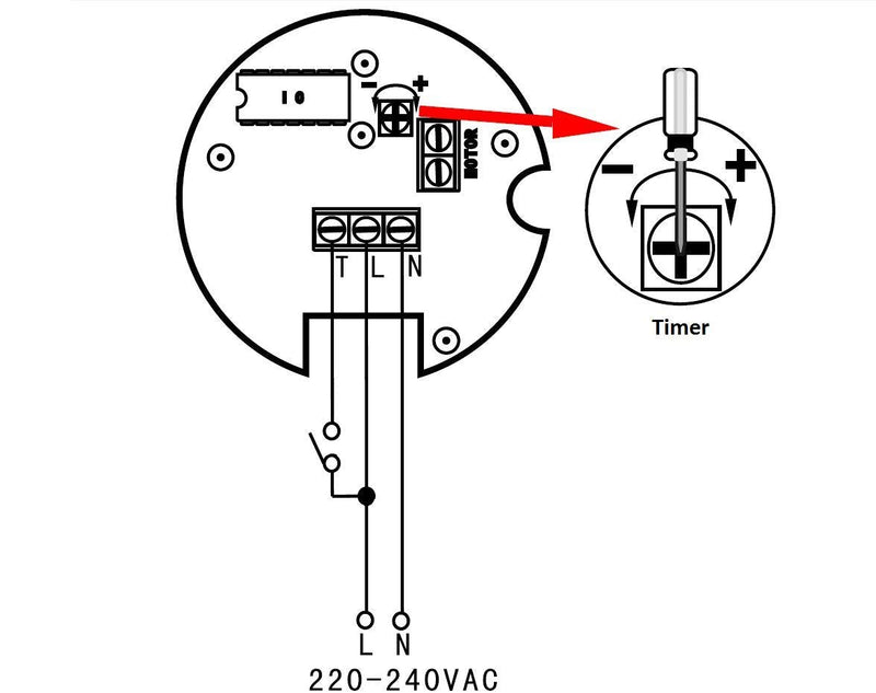 Glass Front Bathroom Exhaust Fan with Timer 100mm/4" - BFS100T