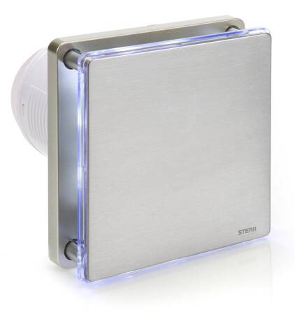 BFS100L-S - Silver bathroom fan (LED)