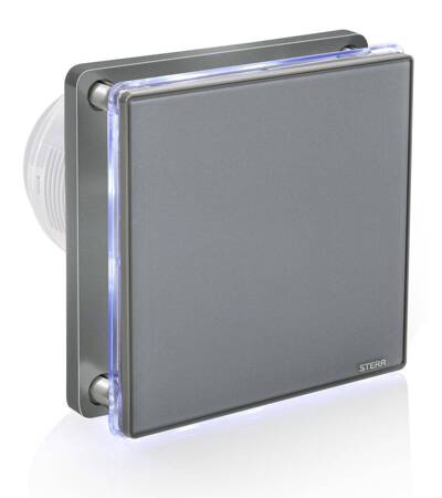 BFS100LT-G - Grey bathroom fan (LED + timer)