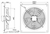 AXF400B - Exhaust axial fan 400 mm