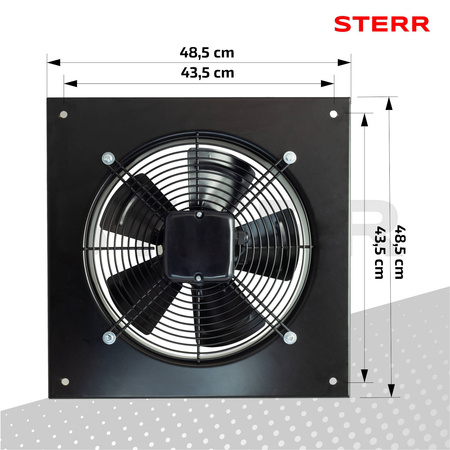 AXF350B - Axial exhaust fan 350 mm