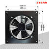 AXF350B - Axial exhaust fan 350 mm